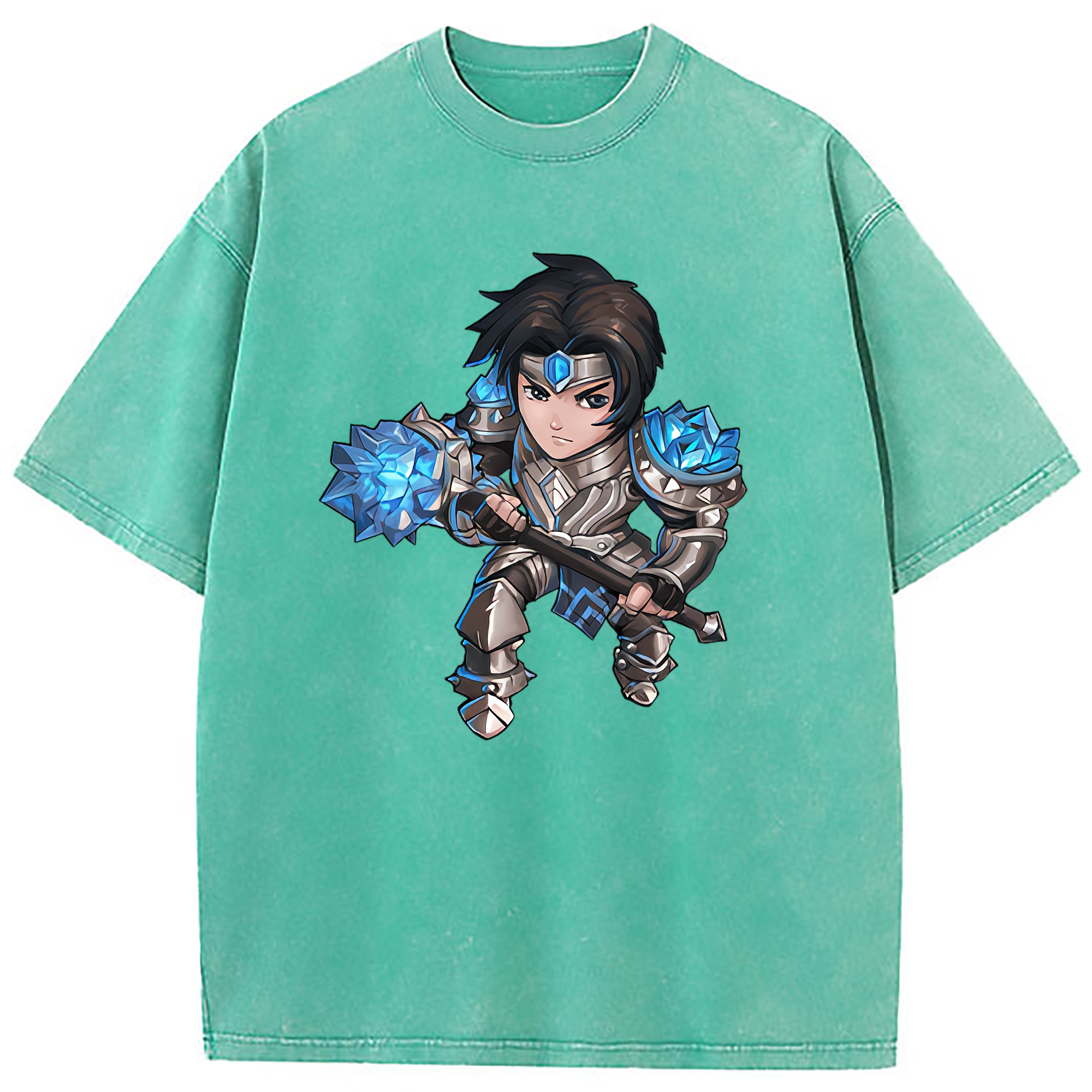 （画像用） リーグ・オブ・レジェンド League of Legends LOL 綿100% ヴィンテージ風 半袖Tシャツ（フロントプリント）